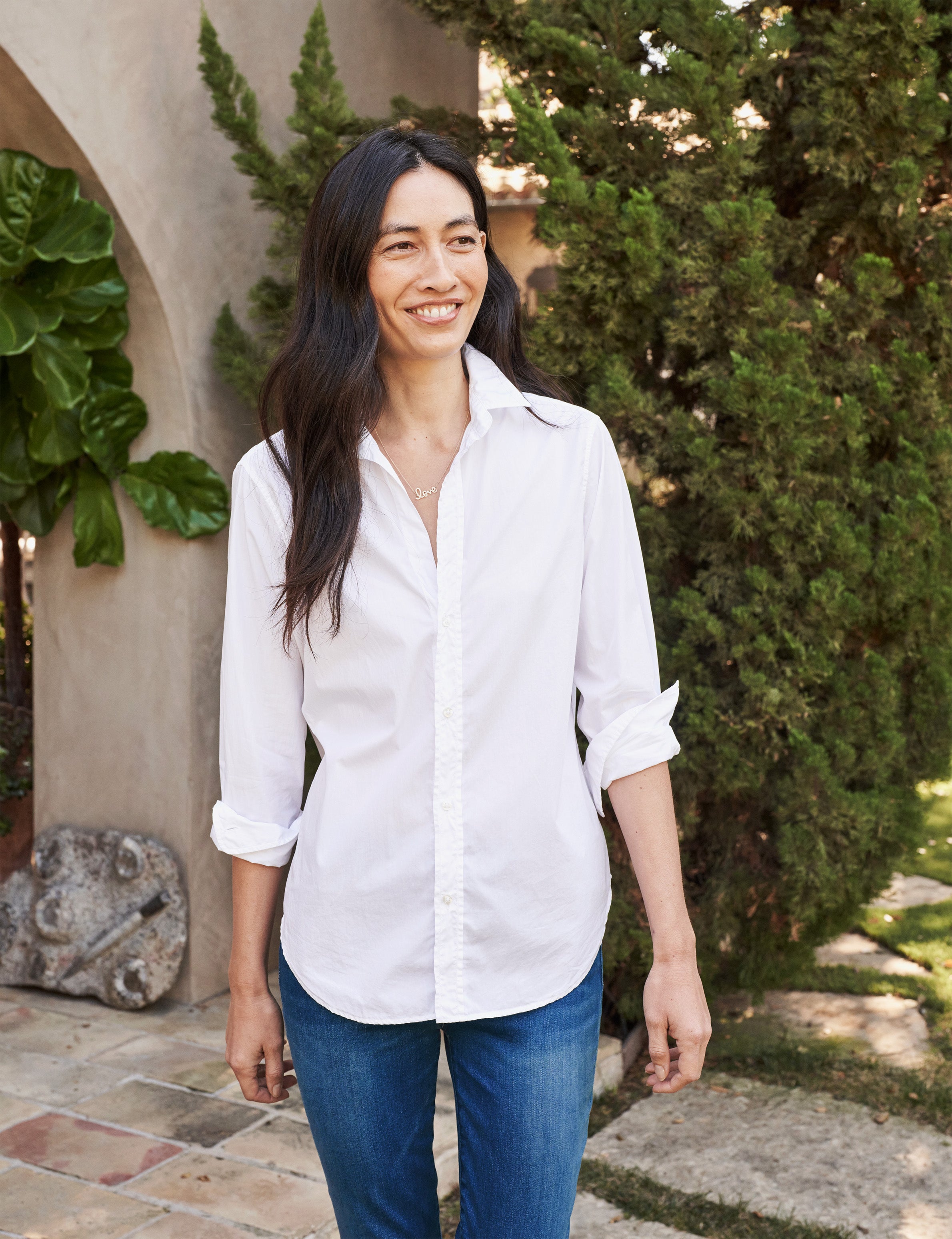 Frank And Oak The Pointelle Button-Up Top Bright White