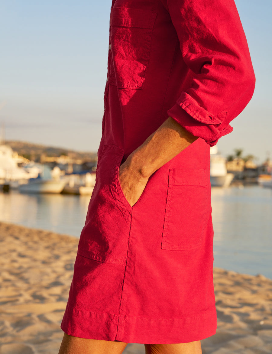 SOUTHERN IRELAND Double Decker Red, Italian Performance Linen