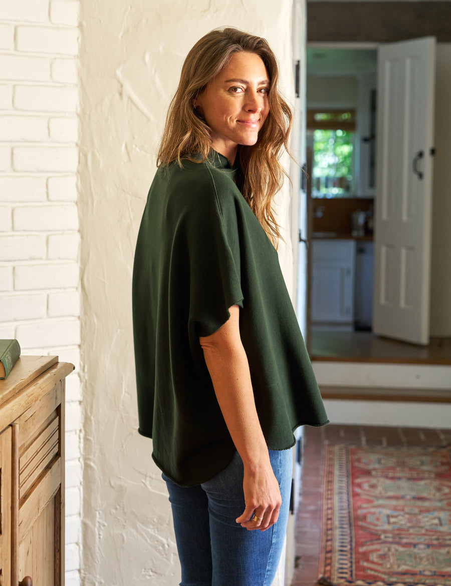 AUDREY Dark Green, Triple Fleece