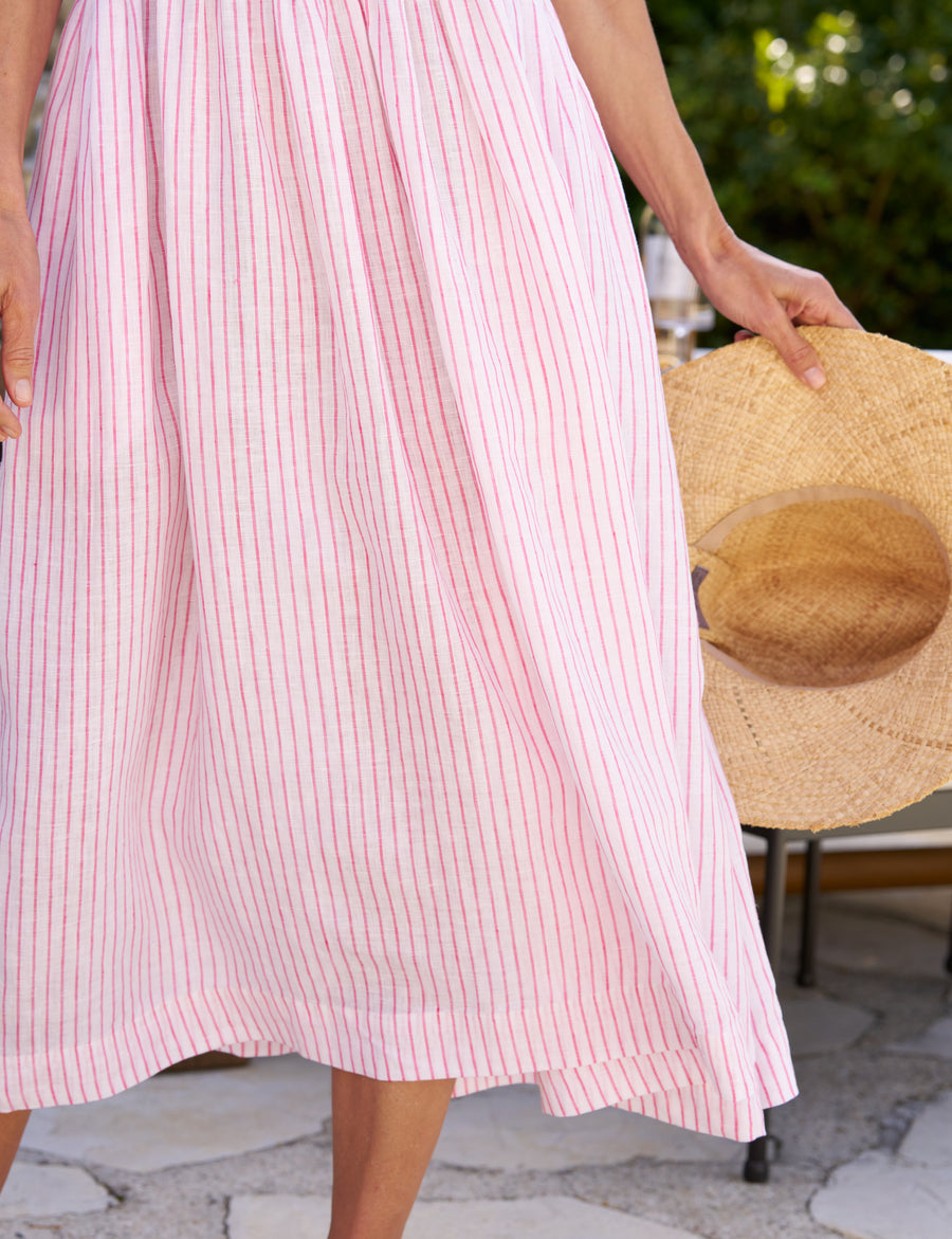 DAPHNE Pink Stripe, Classic Linen