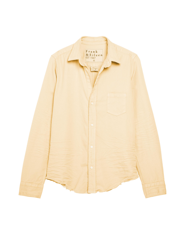 Barry, Tailored Button-Up Shirt, Yellow – Frank & Eileen