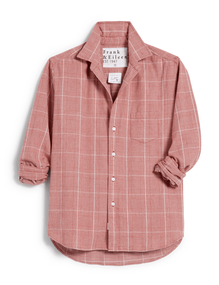 EILEEN Small Red Plaid, Italian Flannel