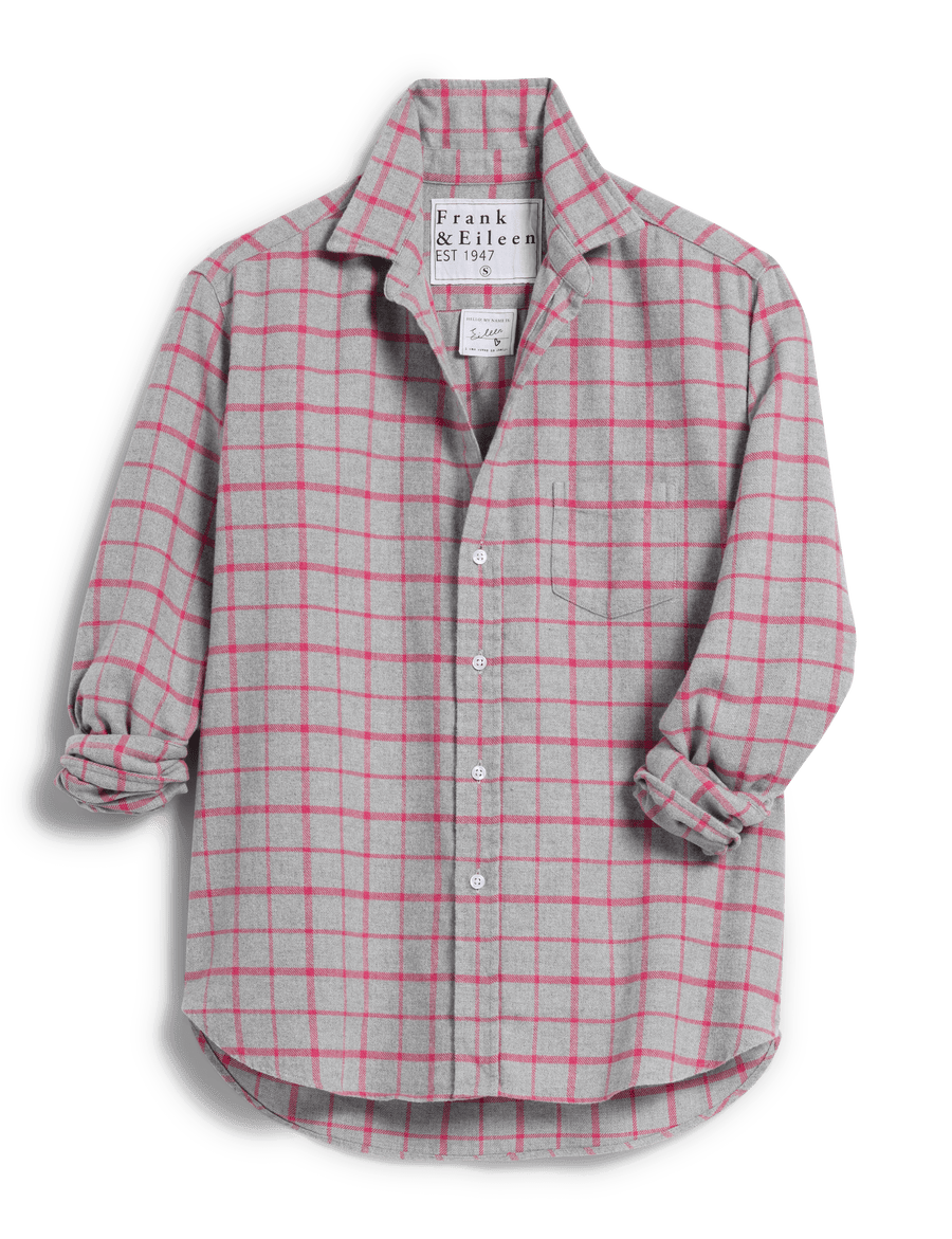 EILEEN Pink Plaid, Italian Flannel