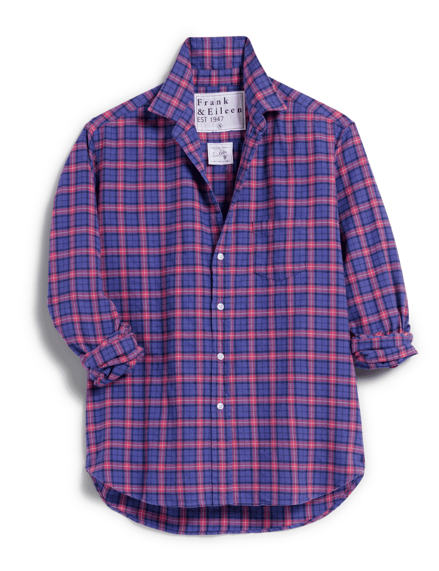 EILEEN Purple and Pink Plaid, Italian Flannel