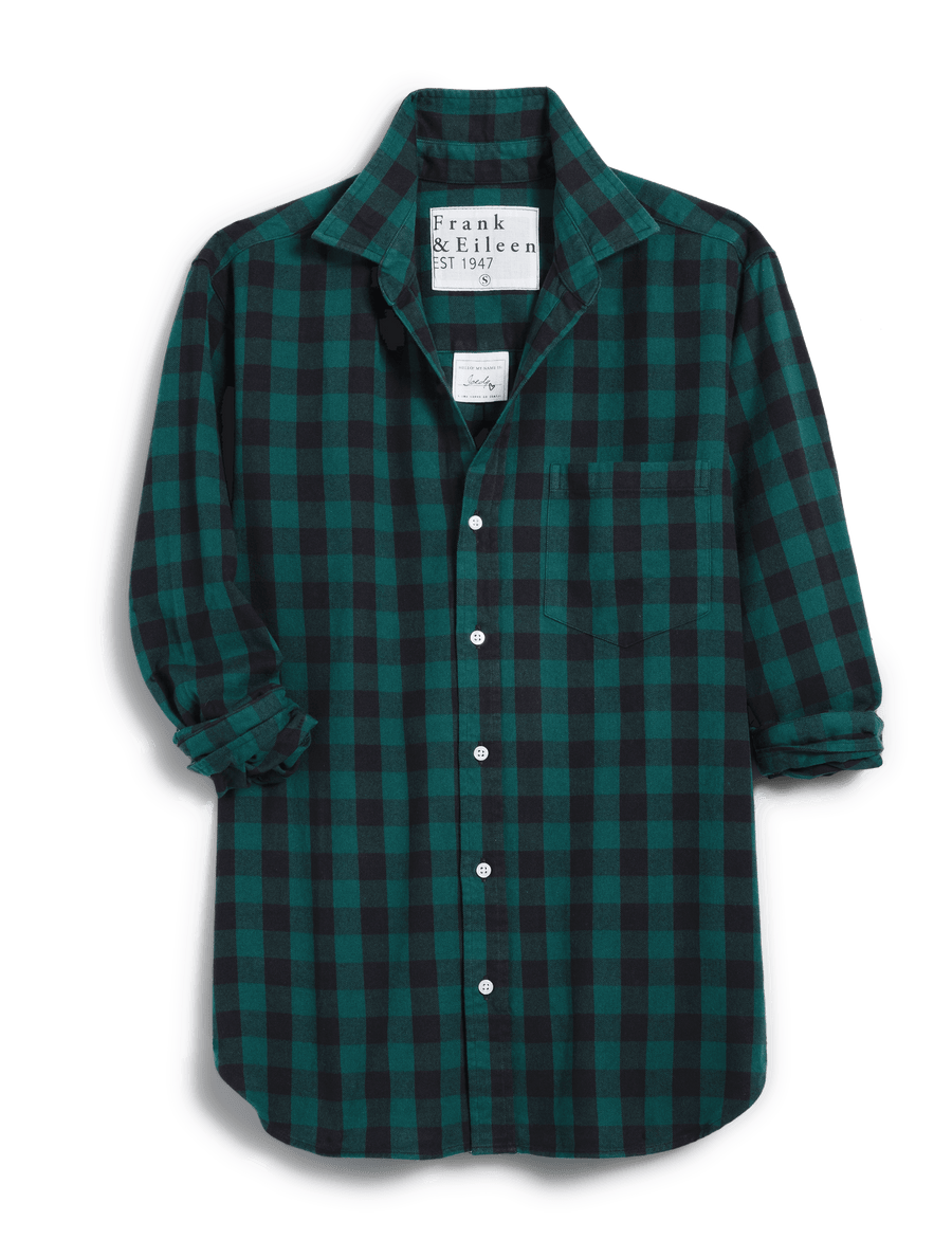 JOEDY Green and Black Check, Italian Flannel