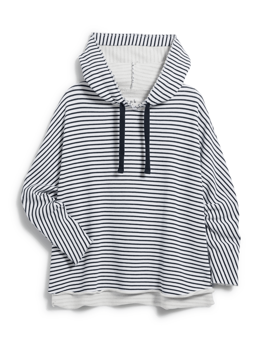 KANE Navy French Stripe, Triple Fleece