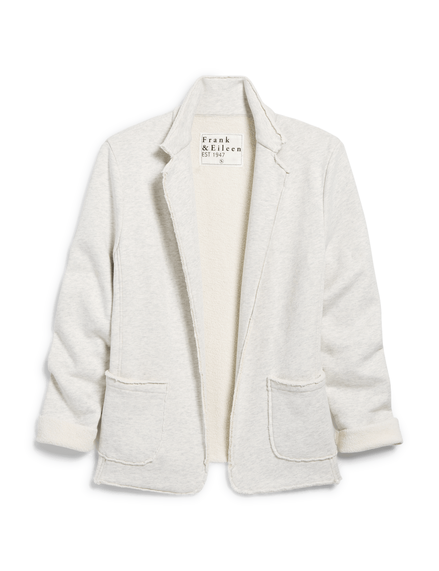 DUBLIN Heather White Melange, Triple Fleece