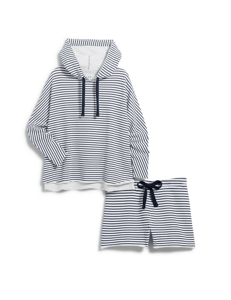 CAPE COD TRAVEL SET Navy French Stripe