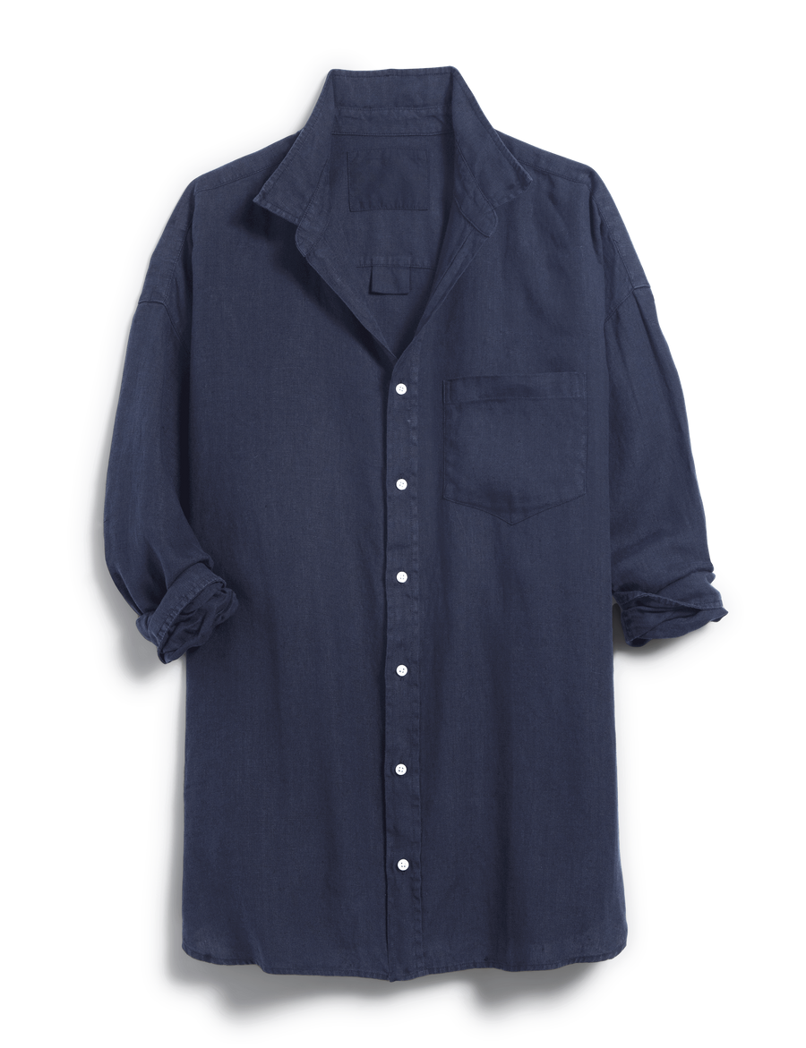 MACKENZIE Navy, Washed Linen