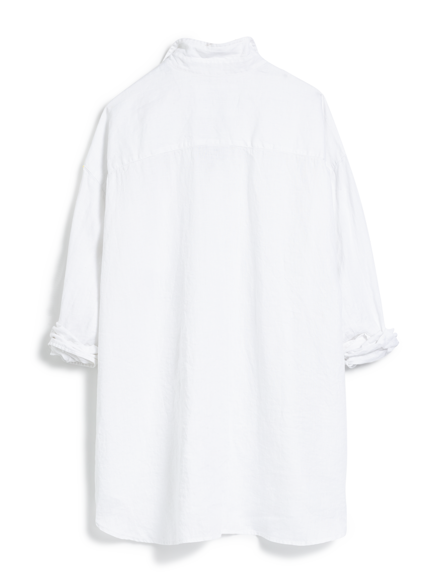 Mackenzie, One-Size Button-Up Shirt, White | Frank & Eileen