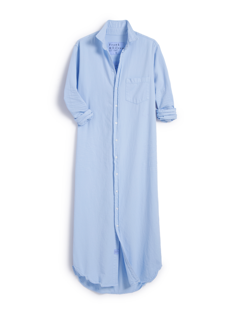 Rory, Maxi Shirtdress, Light Blue | Frank & Eileen