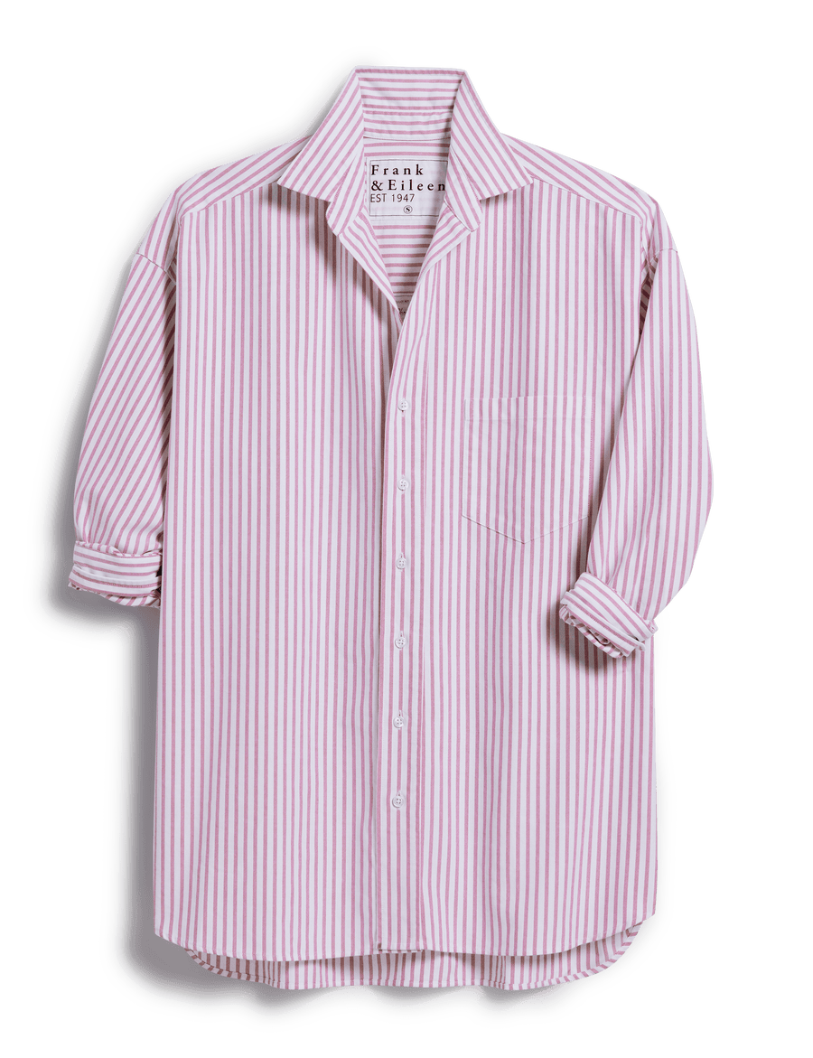 SHIRLEY Bright Pink and White Stripe, 1947 Italian Oxford