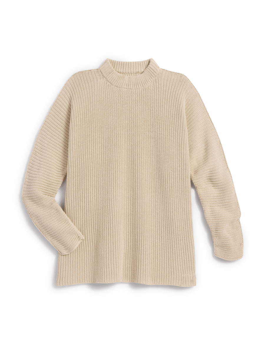 MONTECITO SWEATER Sand, Pure Italian Cotton