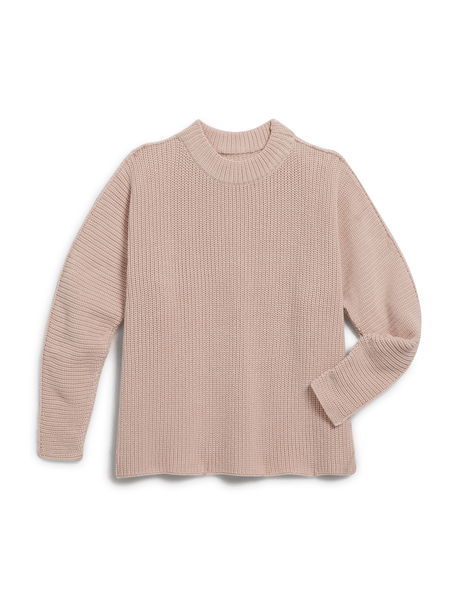 MONTECITO SWEATER Vintage Rose, Pure Italian Cotton