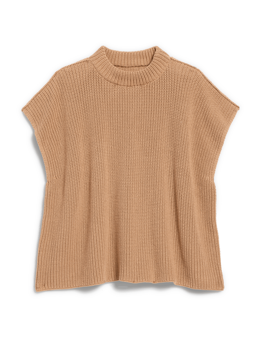 MONTECITO VEST Camel, Pure Italian Cotton