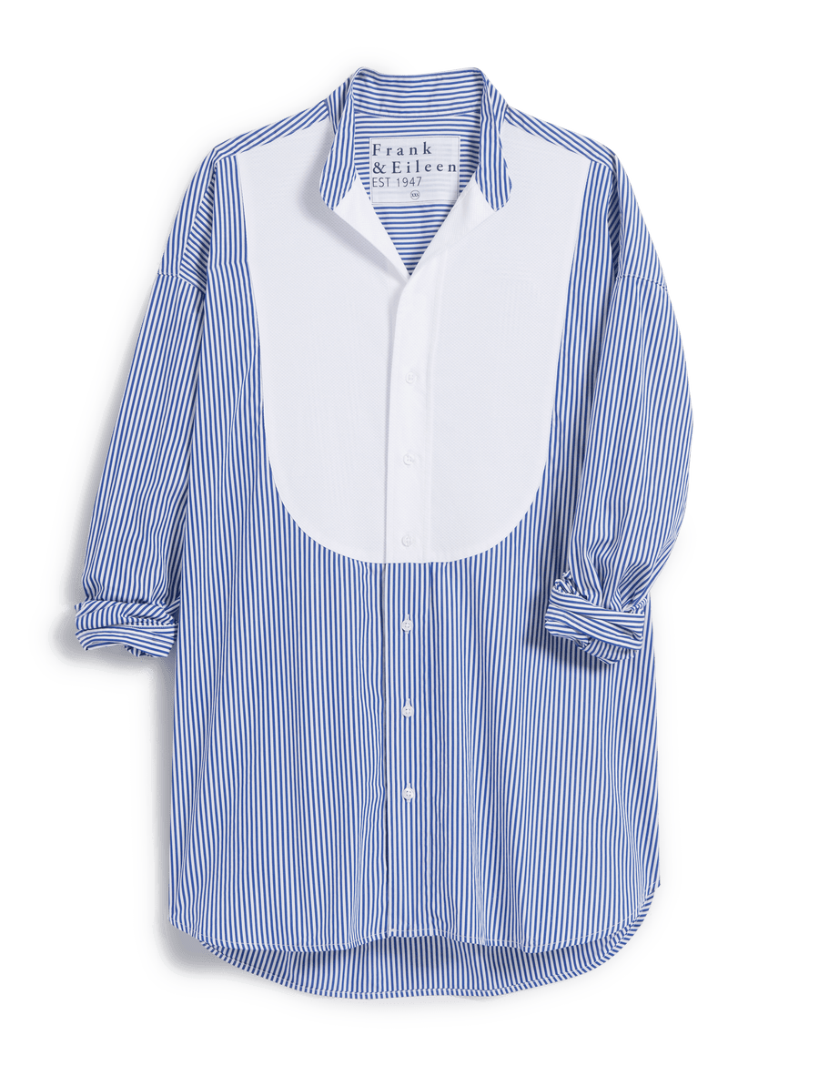 VICTORIA Blue Stripe with White Bib, Superluxe