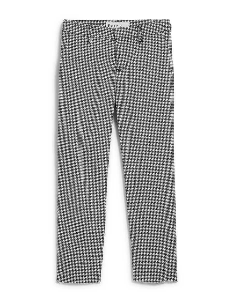 WICKLOW Black and White Houndstooth, Italian Performance Twill