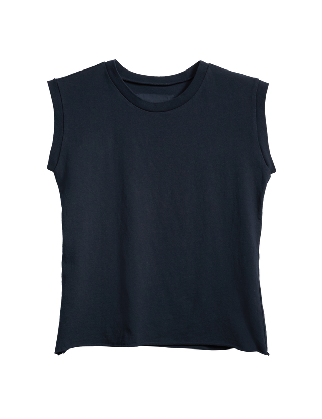 Aiden, Vintage Muscle Tee, Navy | Frank & Eileen