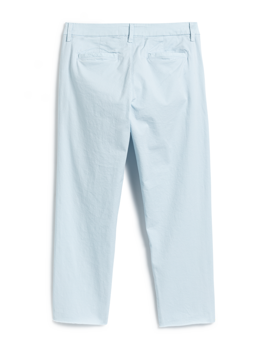 Flat back shot of Cloud Blue Frank & Eileen Wicklow Italian Chino in Italian Performance Twill