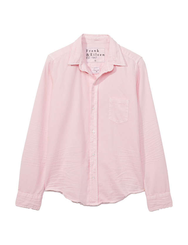 Barry, Tailored Button-Up Shirt, Pink | Frank & Eileen